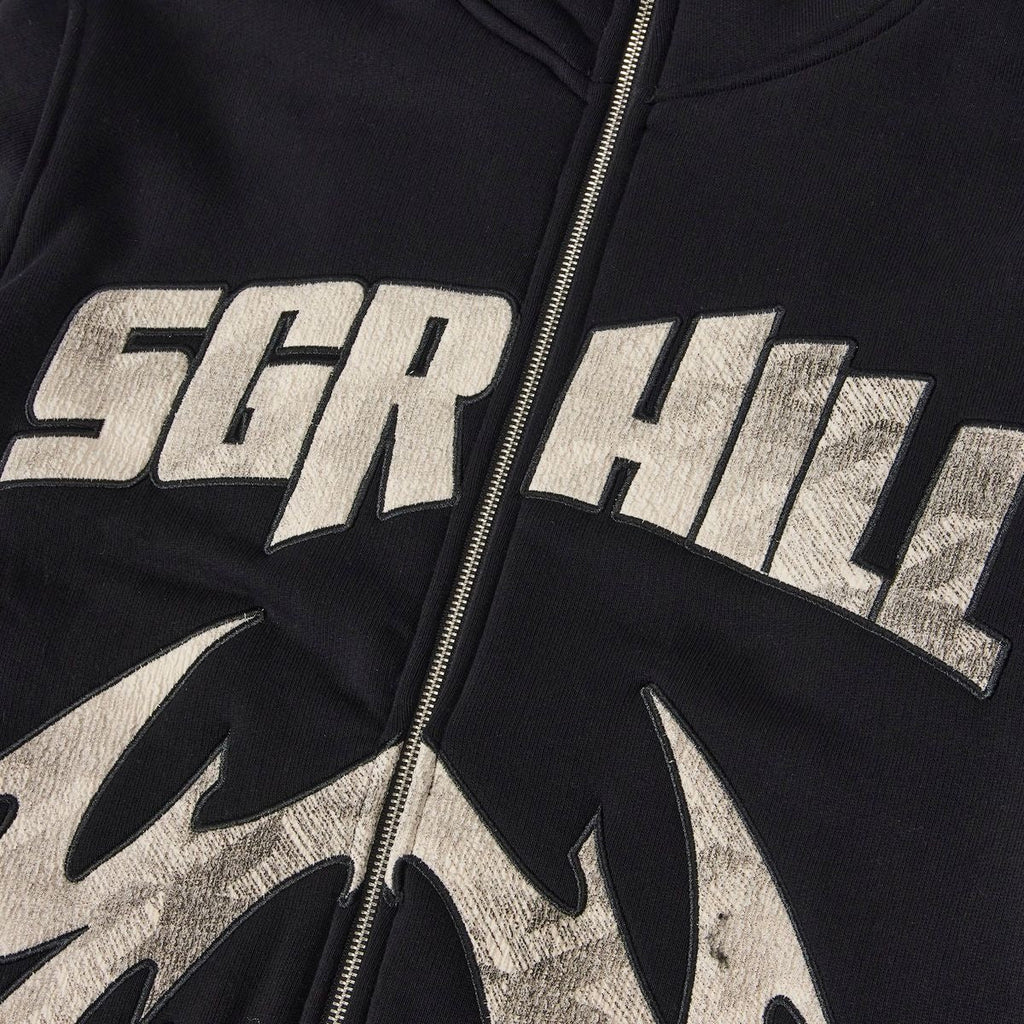 Sugarhill Katana Raw Hem Zip Hoodie