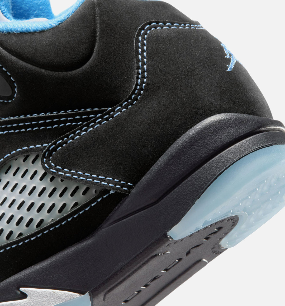 Air Jordan 5 Retro Black Carolina Preschool Lifestyle Shoes - Black/University Blue/White
