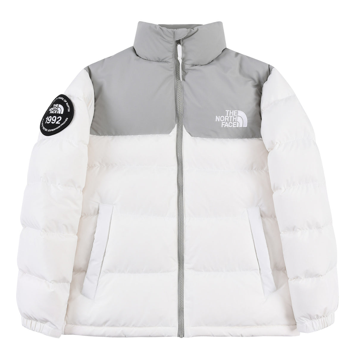 The North Face 1992 Nuptse Jacket — White/Grey