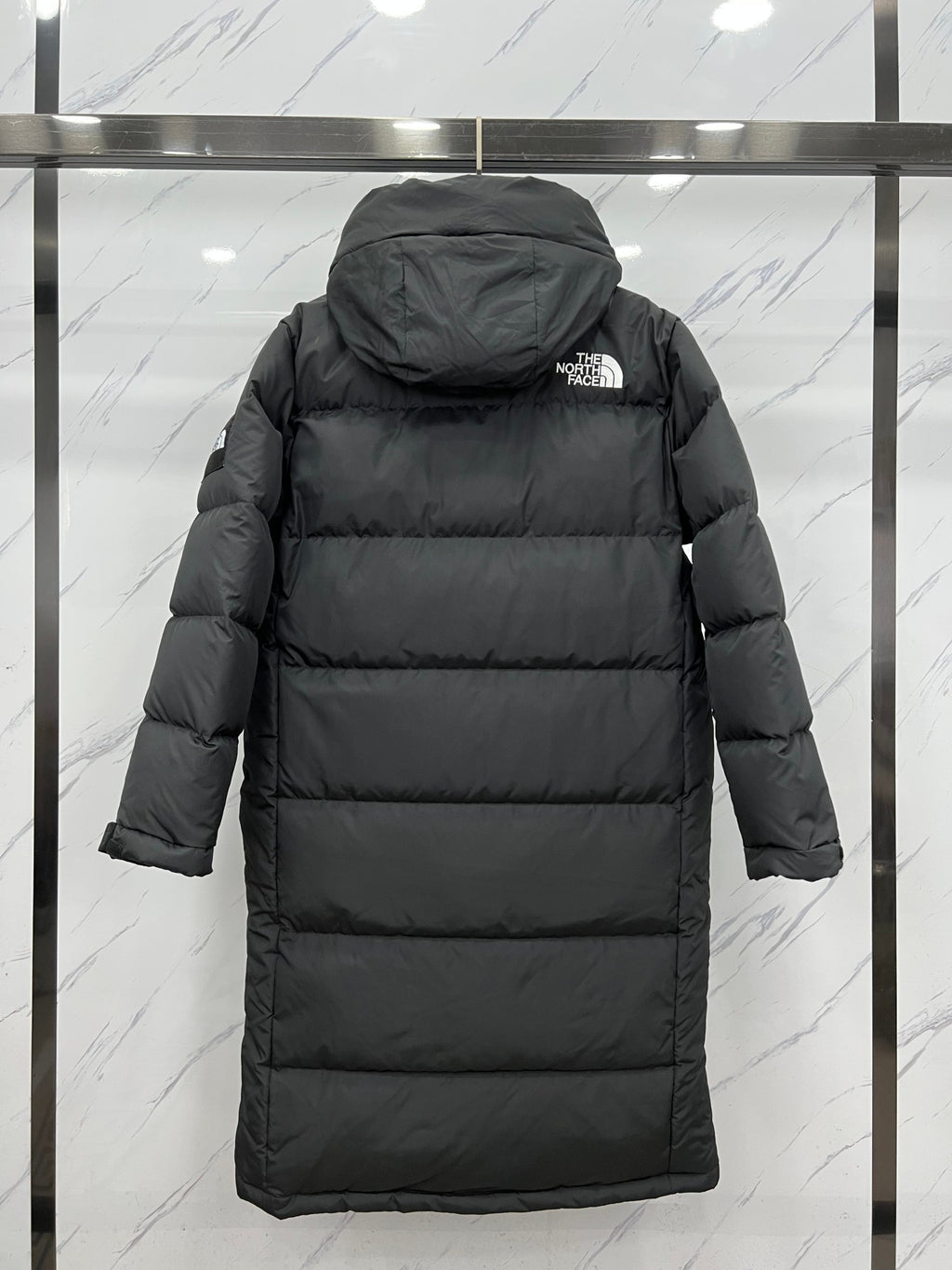 The North Face Long Down Parka — Black & White