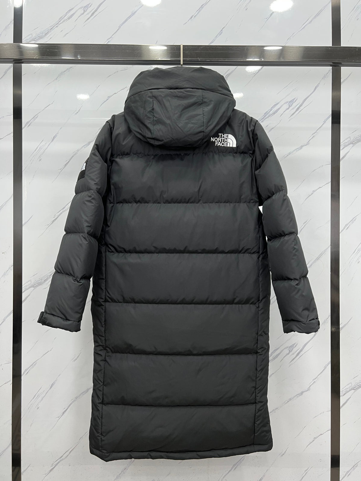 The North Face Long Down Parka — Black & White