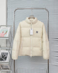 MLB New York Yankees NY Logo Down Jacket — Cream
