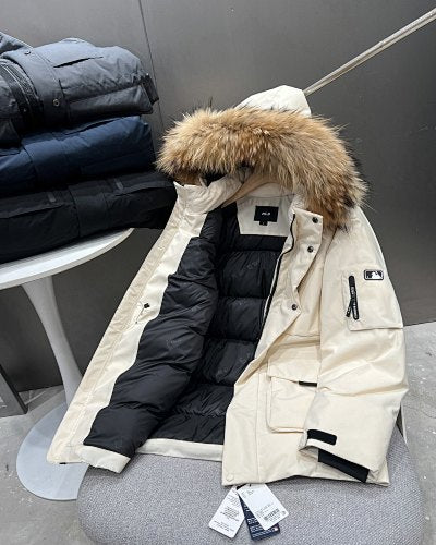 MLB NY Yankees Fur Collar Hooded Parka — Unisex