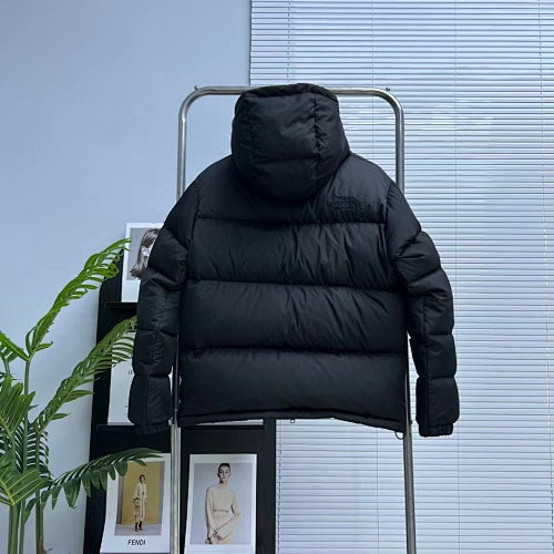The North Face Hooded Down Jacket — Black, Grey & Dusty Rose