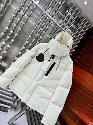 Moncler Genius Hooded Down Jacket — Off-White