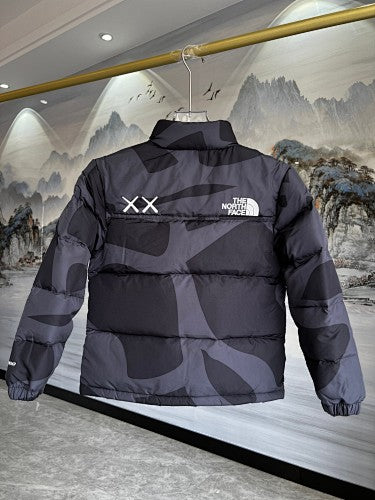 The North Face × KAWS Kids Nuptse Down Jacket — Black & White