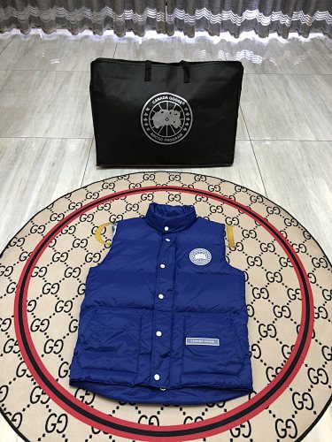 Canada Goose Freestyle Crew Down Vest — Black, White & Purple
