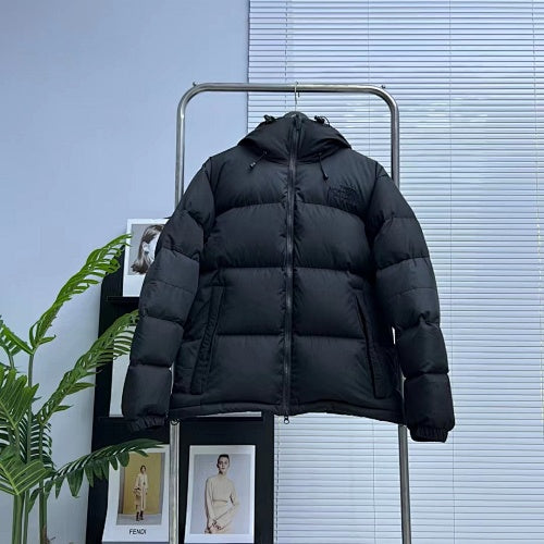 The North Face Hooded Down Jacket — Black, Grey & Dusty Rose