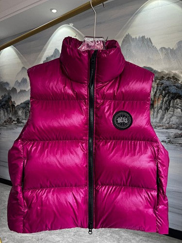 Canada Goose Cypress Black Label Down Vest — Magenta