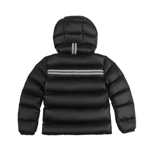 Canada Goose Crofton Kids Down Jacket — Black & White