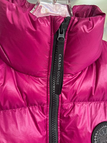 Canada Goose Cypress Black Label Down Vest — Magenta