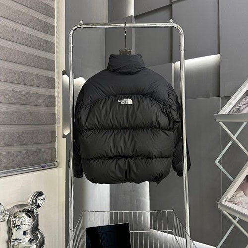 The North Face Nuptse Tonal Down Jacket — White & Black