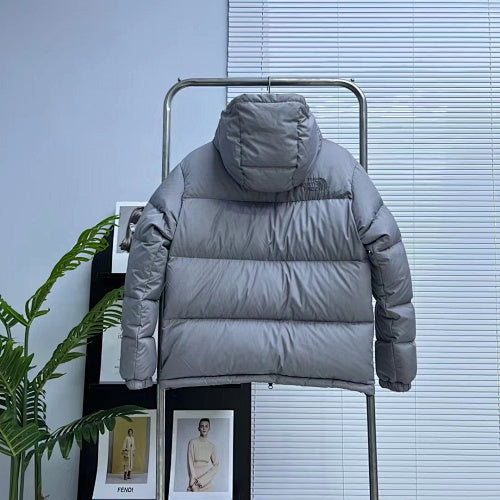 The North Face Hooded Down Jacket — Black, Grey & Dusty Rose