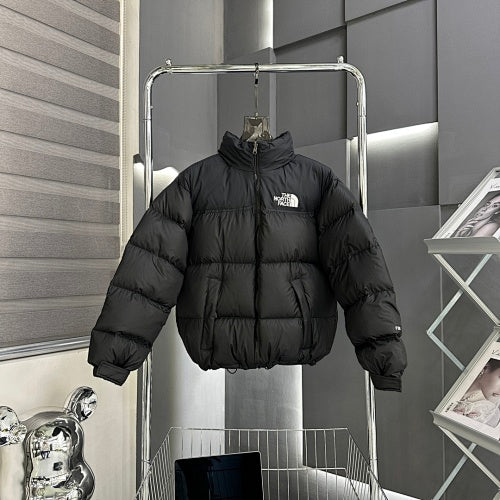 The North Face Nuptse Tonal Down Jacket — White & Black
