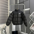The North Face Nuptse Tonal Down Jacket — White & Black