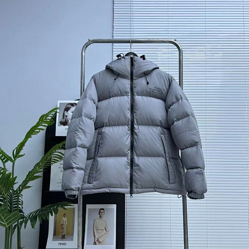 The North Face Hooded Down Jacket — Black, Grey & Dusty Rose