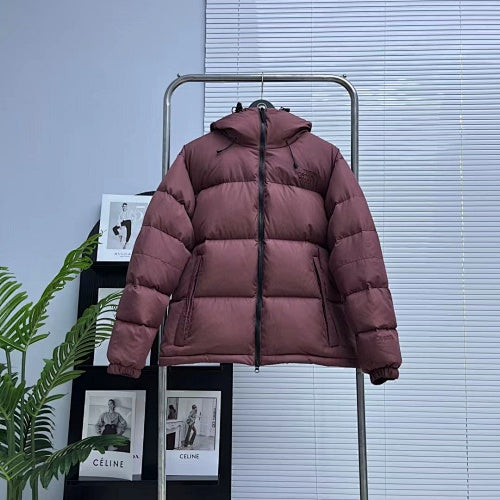 The North Face Hooded Down Jacket — Black, Grey & Dusty Rose