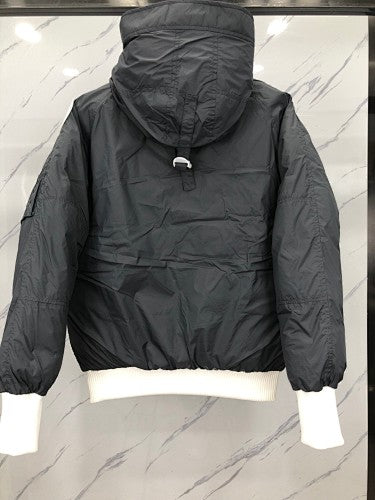 Canada Goose Chilliwack Bomber Down Jacket — Black, White, Purple & Blue