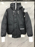 Canada Goose Chilliwack Bomber Down Jacket — Black, White, Purple & Blue