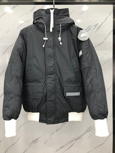Canada Goose Chilliwack Bomber Down Jacket — Black, White, Purple & Blue