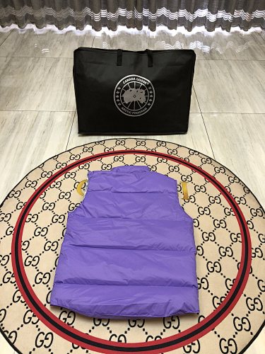 Canada Goose Freestyle Crew Down Vest — Black, White & Purple