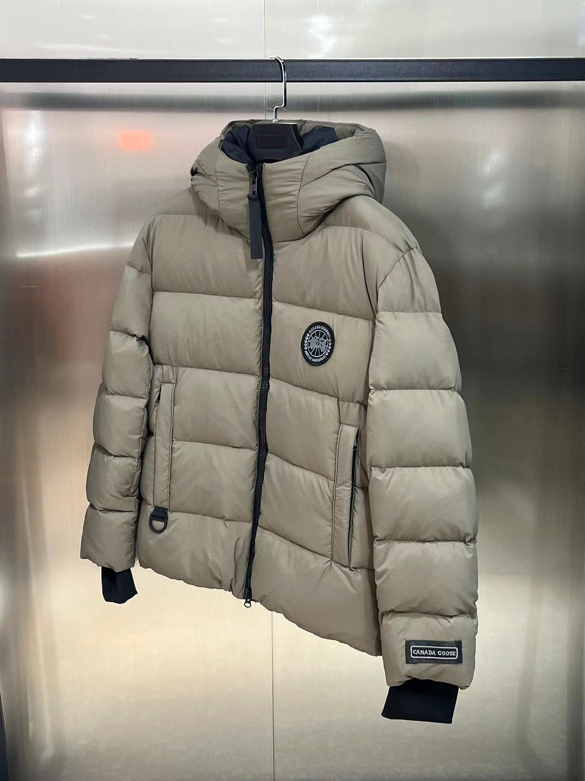 Canada Goose Black Label Hooded Puffer Jacket (Unisex)