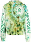 AMIRI tie-dye logo-print cotton hoodie