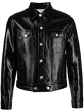 Courrèges Vinyl V-cut trucker jacket