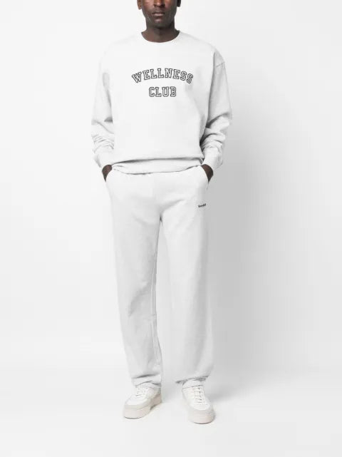 Sporty & Rich slogan-print cotton sweatshirt