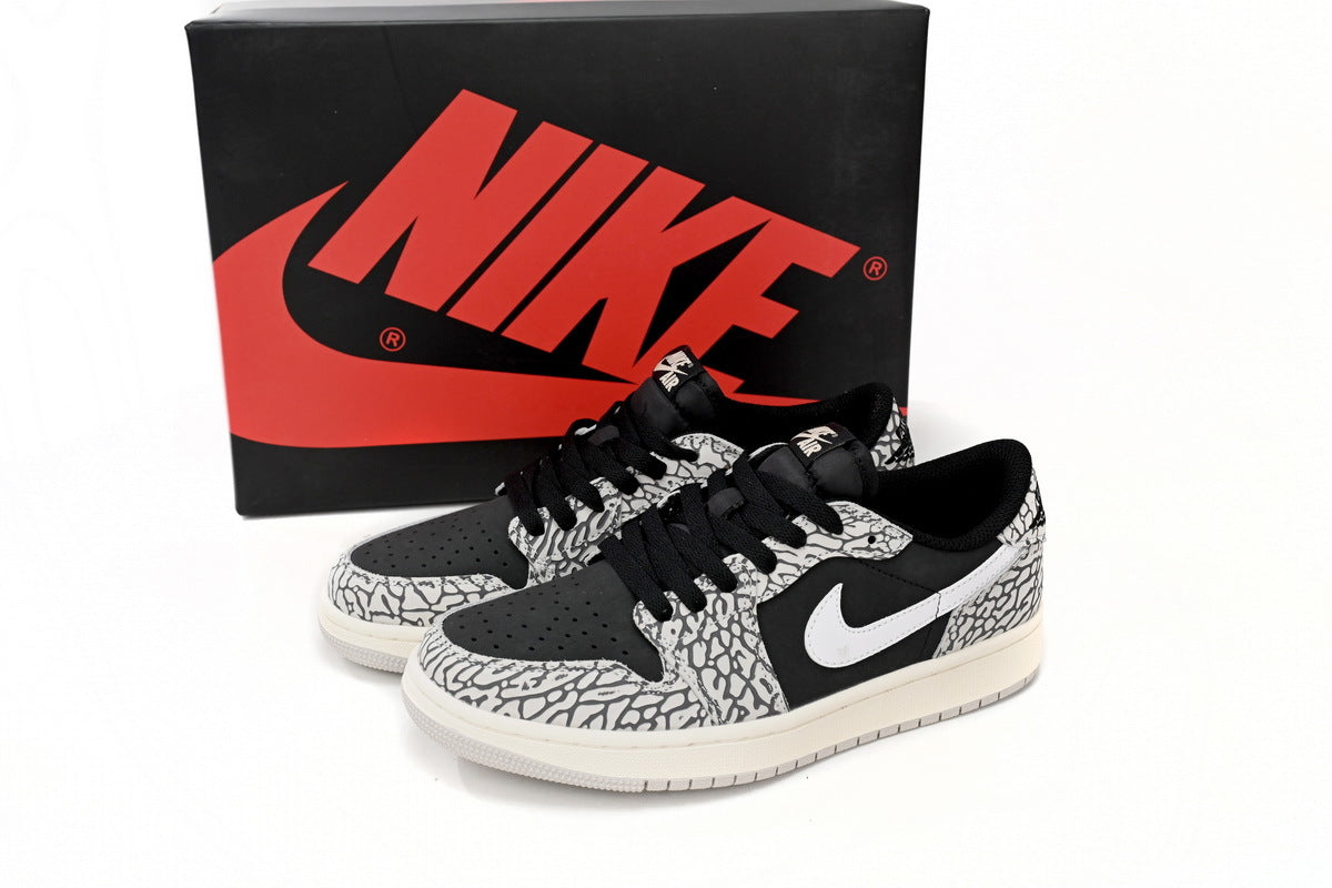 Air Jordan 1 Retro Low OG Black Cement Reps Sneaker CZ0858-001
