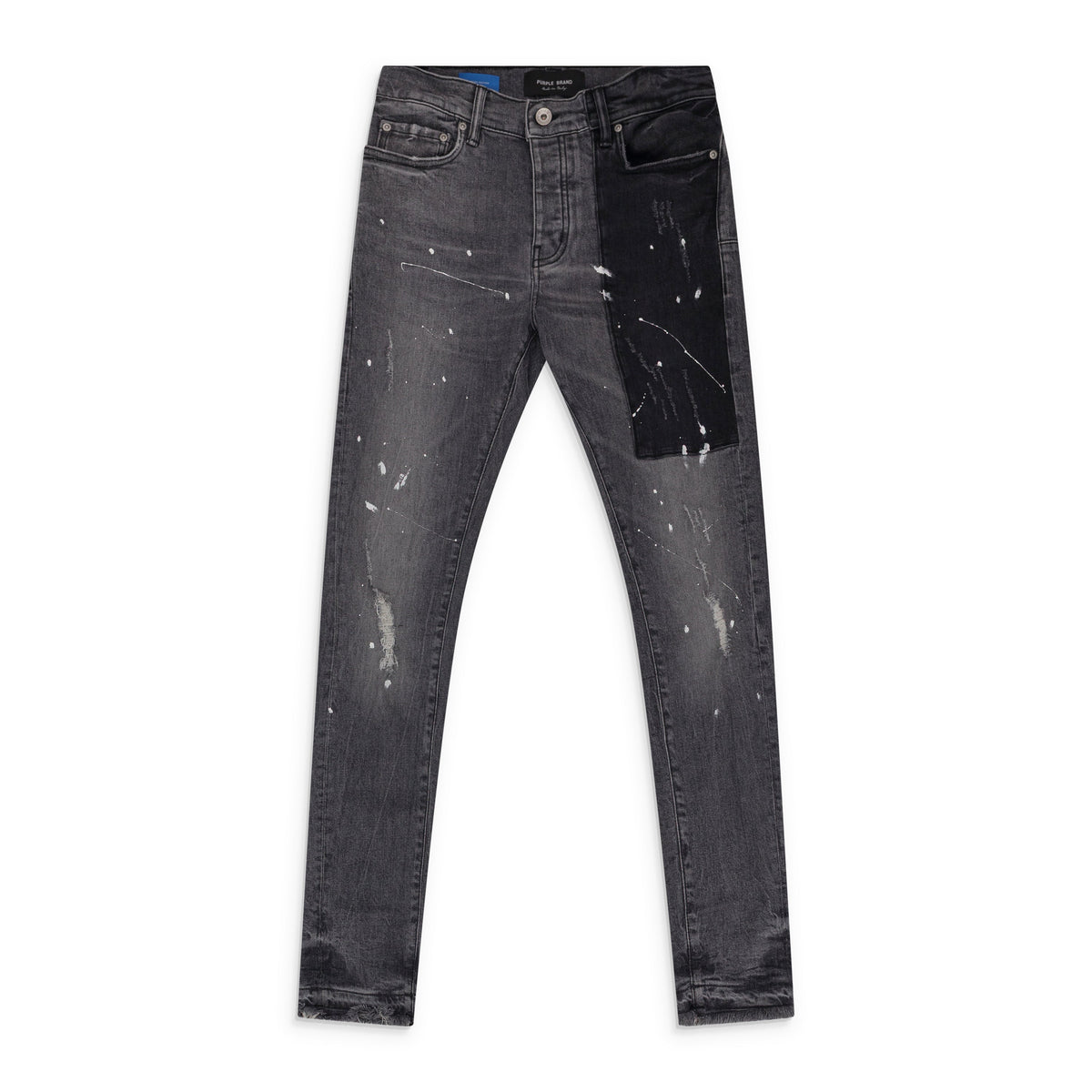 Multicolor Colorblock Paint Splatter P001 Jeans
