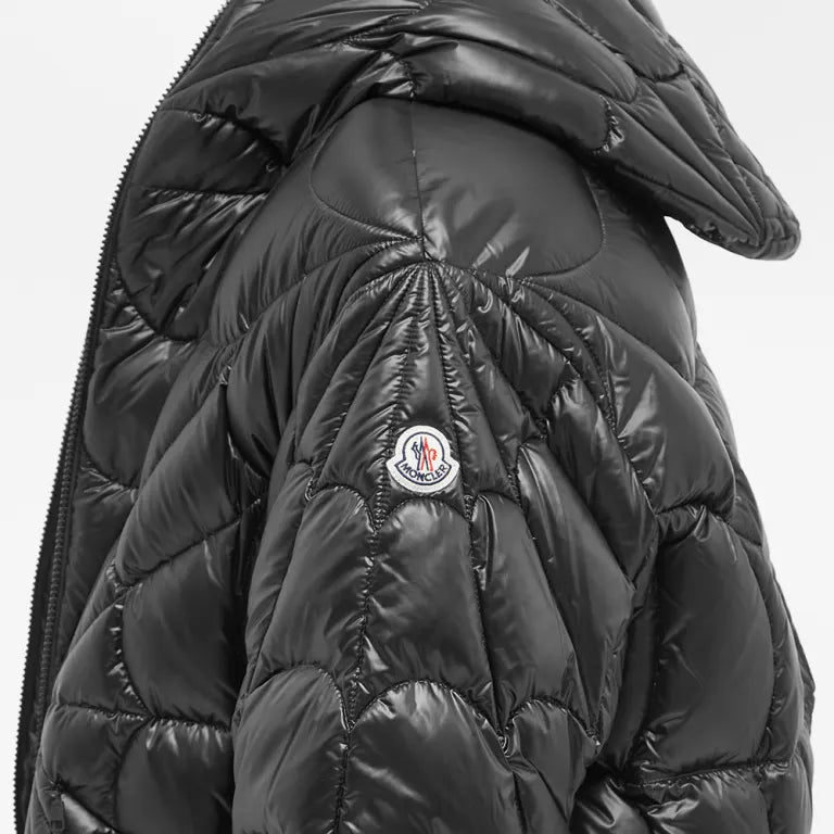 Moncler Violier Hooded Down Jacket — Black