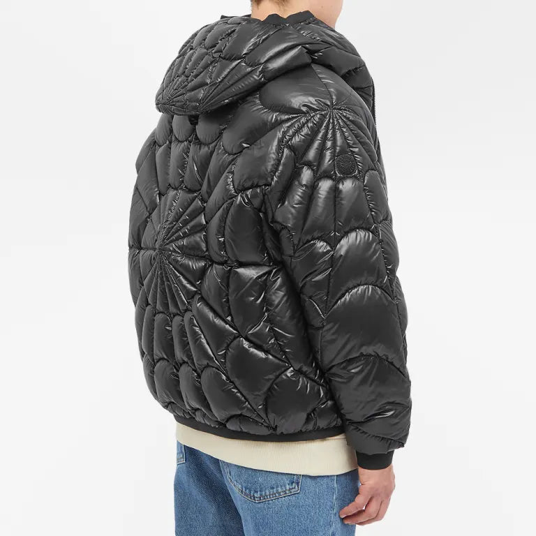 Moncler Violier Hooded Down Jacket — Black