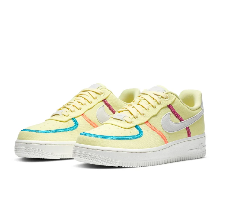 Nike Air Force 1 '07 Low LX 'Stitched Canvas – Life Lime' – Women's Sneakers CK6572-700