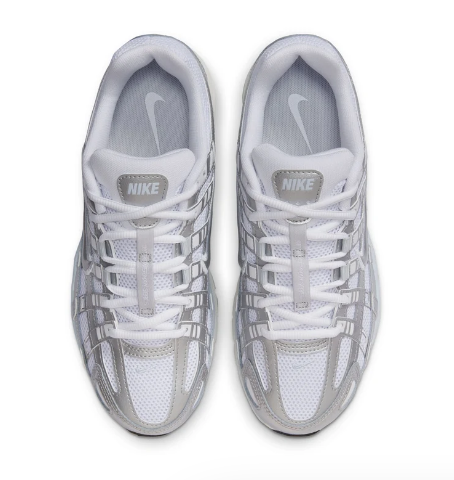 Nike Women's P-6000 'White/Metallic Silver' Sneakers