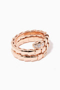 Bvlgari SERPENTS DOUBLE ROW DIAMOND RING