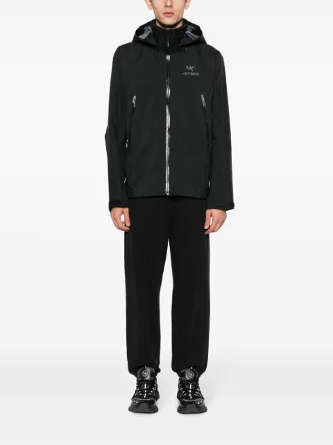 Arc'teryx logo-embroidery hooded jacket