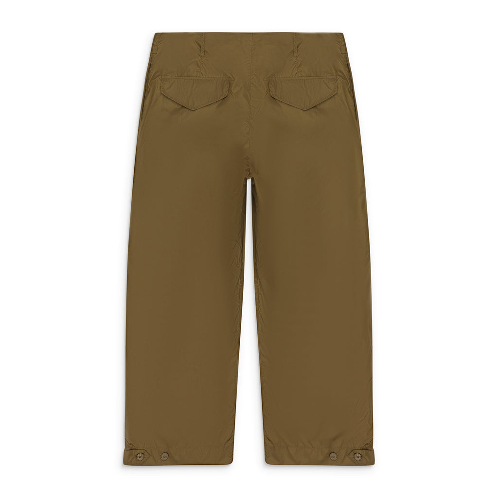 GREEN MULTI POCKET TECH NYLON CARGO TROUSERS