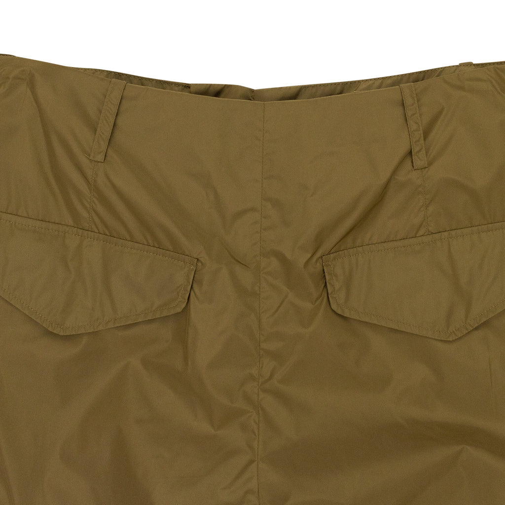 GREEN MULTI POCKET TECH NYLON CARGO TROUSERS