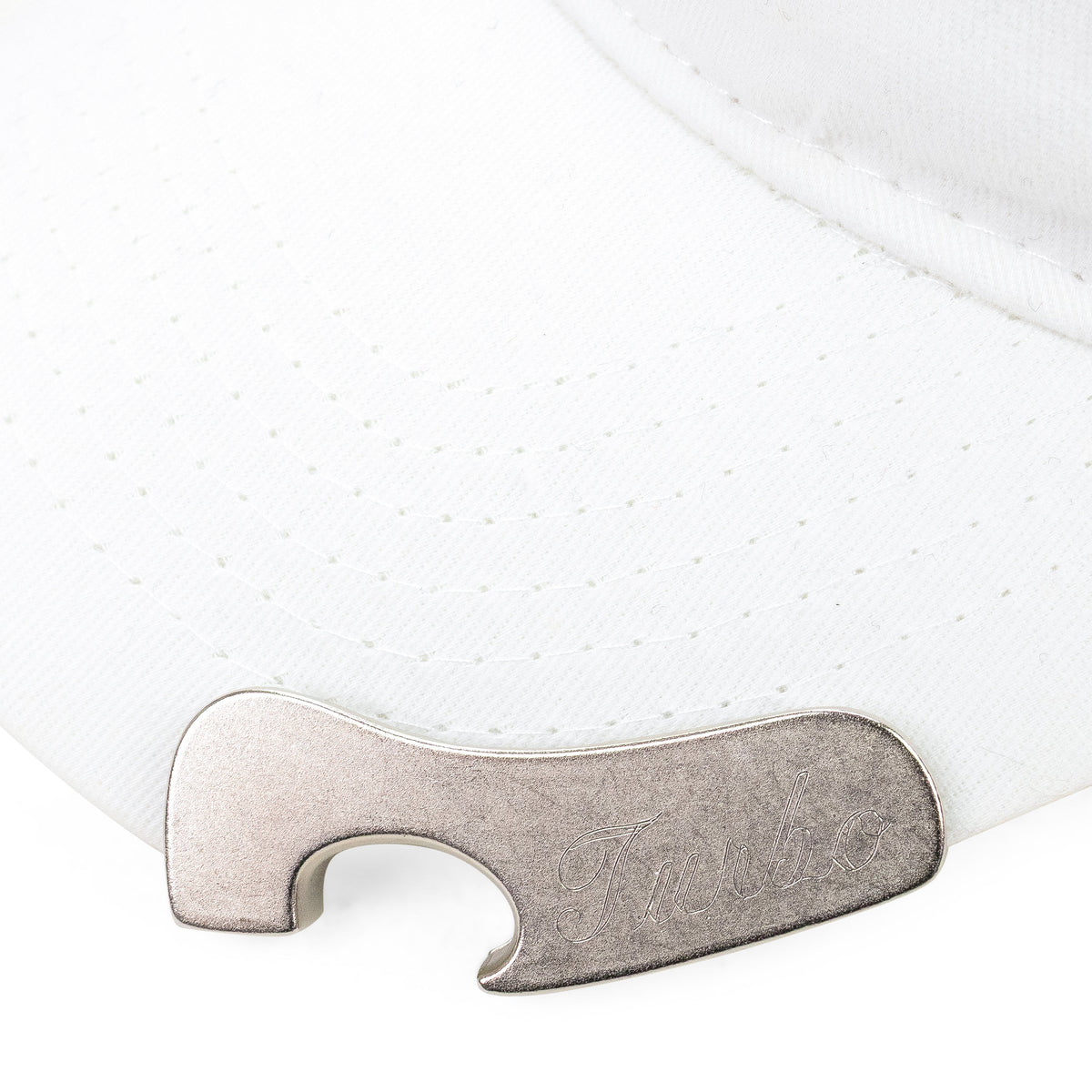 WHITE BOTTLE OPENER CAPOS CAP