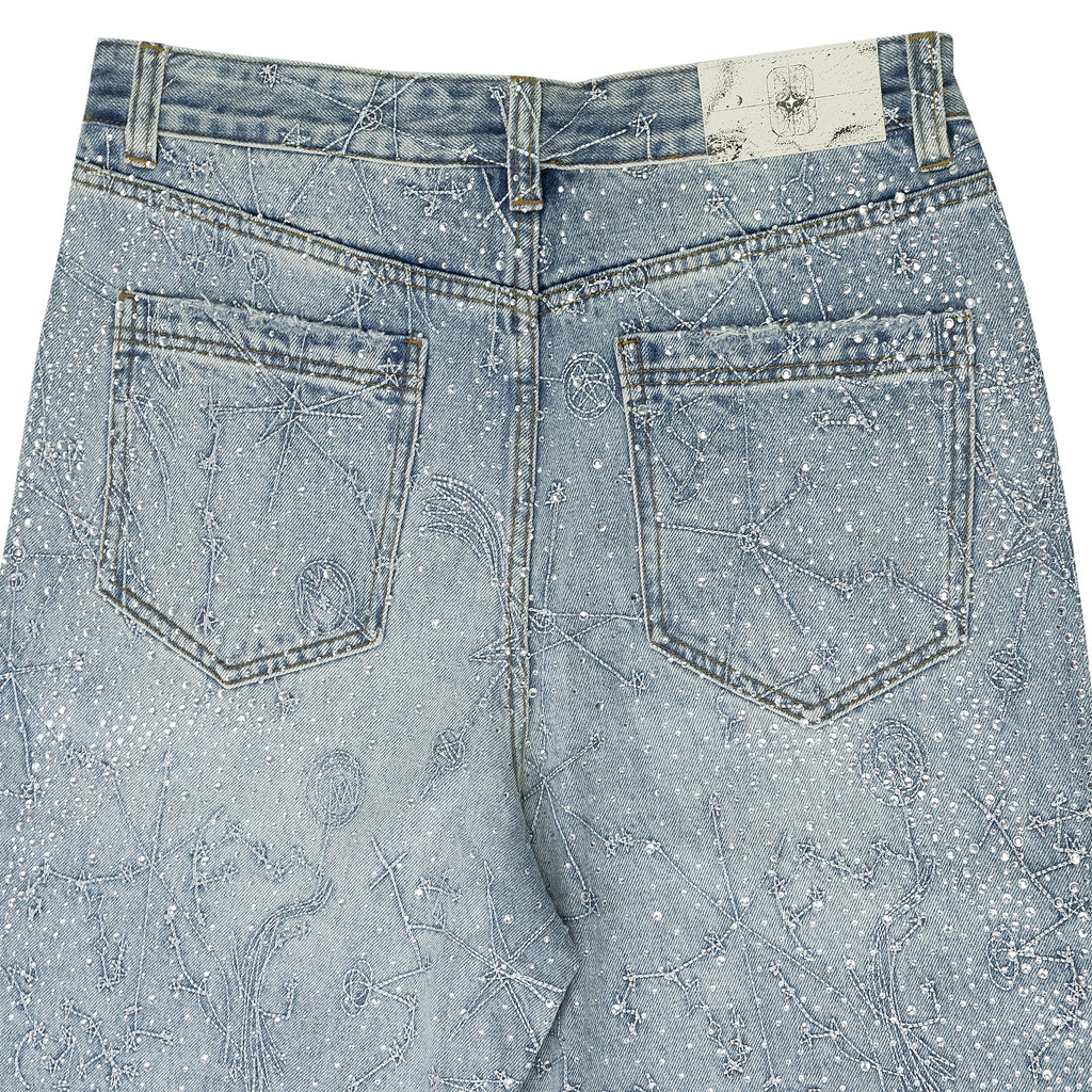 BLUE 20K ZODIAC DIAMOND DENIM