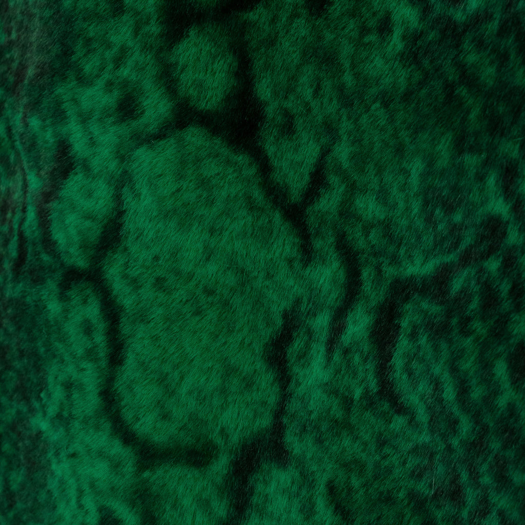 Green Snake Faux Fur Coat