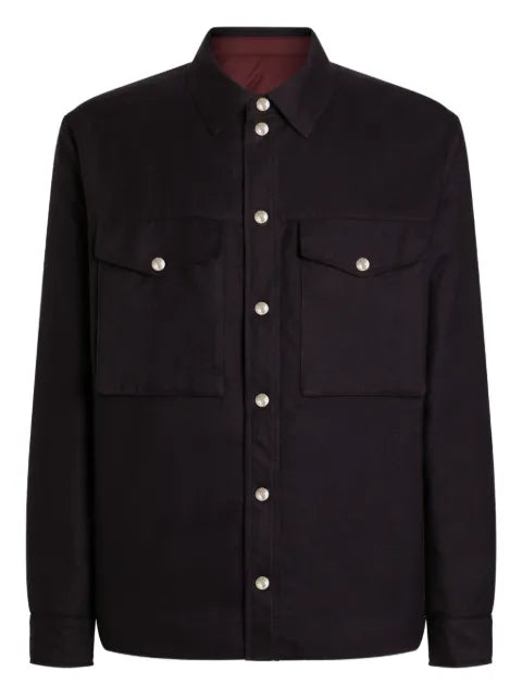 Dolce & Gabbana reversible flannel shirt jacket