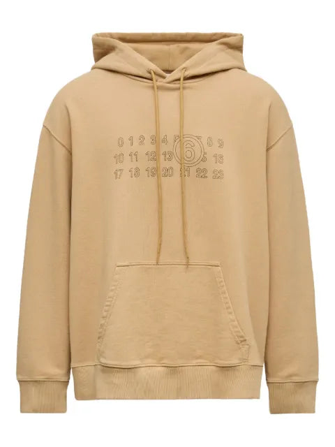 MM6 Maison Margiela embroidered graphic hoodie