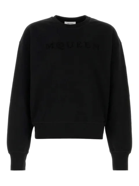 Alexander McQueen logo-embroidered cotton sweatshirt