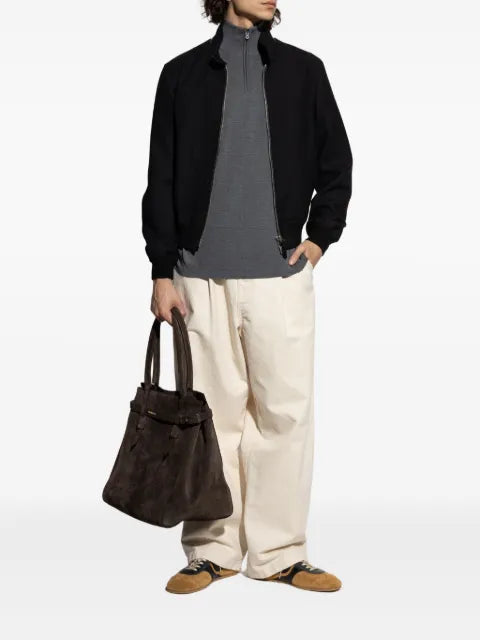 Sease stand-collar half-zip sweater
