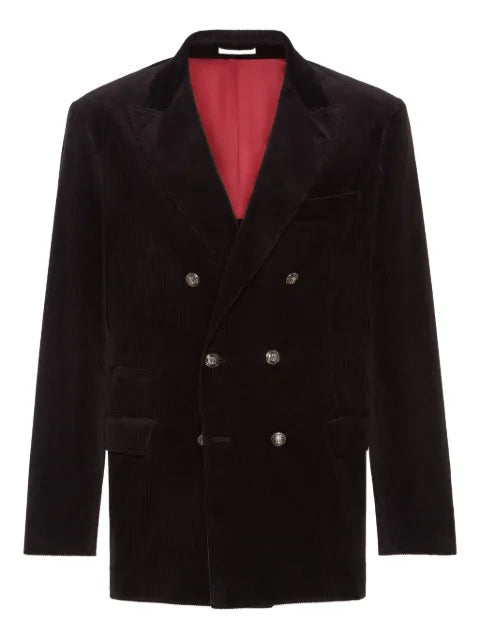 Brunello Cucinelli corduroy double-breasted blazer