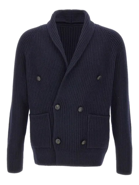 Gran Sasso shawl-collar double-breasted cardigan