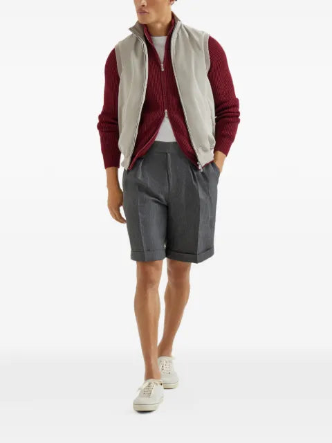 Brunello Cucinelli bonded nylon padded gilet