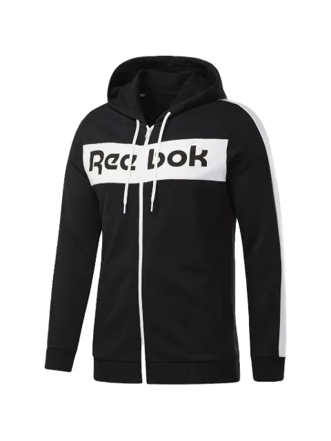 Reebok logo hooded track jacket